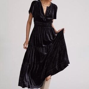 Anthropologie Somerset Velvet Maxi Dress Size 3X